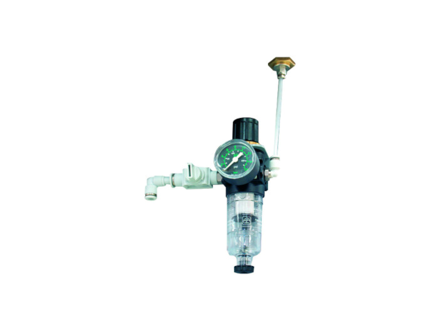 compresseur avec robinet d&amp;#39;arr&amp;#234;t et r&amp;#233;ducteur de pression