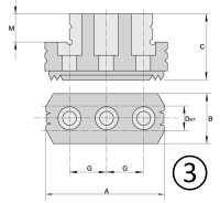 Geh&amp;#228;rtete umkehrbare Stufenbacken