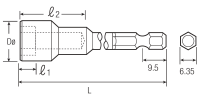 Sechskant-Steckschl&amp;#252;ssel magnetisch