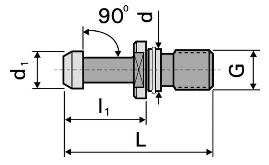 MAS-BT 90&amp;#176;/Typ 3 ohne Bohrung