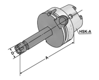 HSK-A Spannzangenfutter ER-Mini Mutter