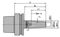 HSK-E40 schlanke Ausf&amp;#252;hrung