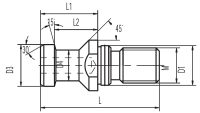 DIN69872 B ohne Bohrung