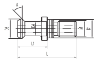 JIS B6339 (Makino/Okuma) mit Bohrung