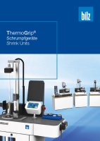 Catalogue BILZ ThermoGrip&amp;#174; Appareils de frettage