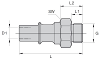 KE-GT-A Embouts filetage m&amp;#226;le